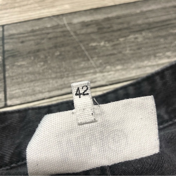 Maison Margiela MM6 Straight Button Fly Jeans Women’s 42 Gray Raw Hem Romania - Picture 11 of 15